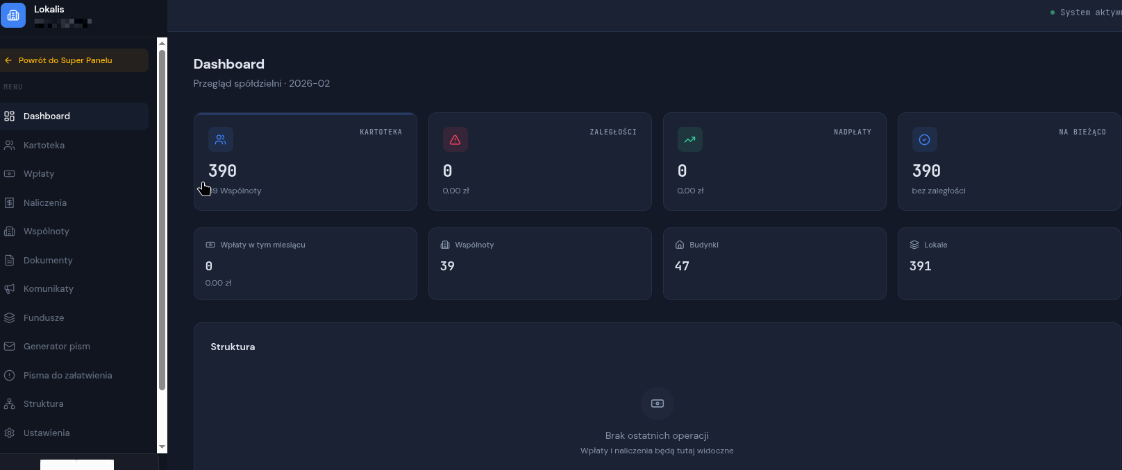Lokalis Dashboard